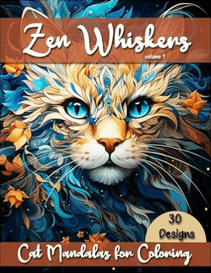 zen whiskers coloring book
