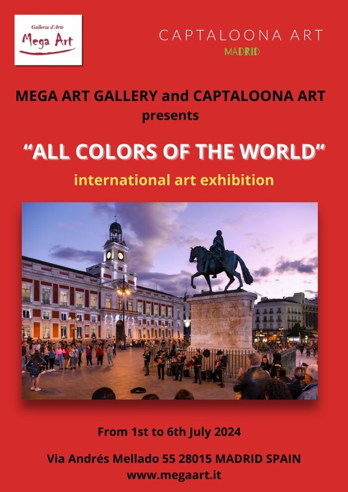 art poster for all colors of the world exhibit in spain